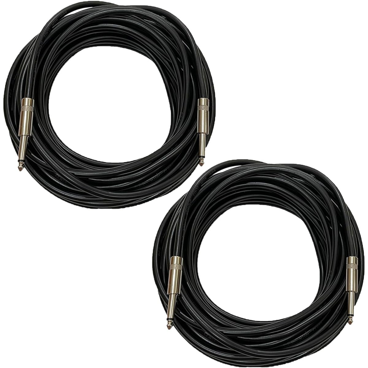 HeyTones 25' 12 Gauge Professional 1/4" TS to 1/4" TS Speaker Cable - 12AWG 25' DJ/PA Speaker Cable Amplifier Connection Wire