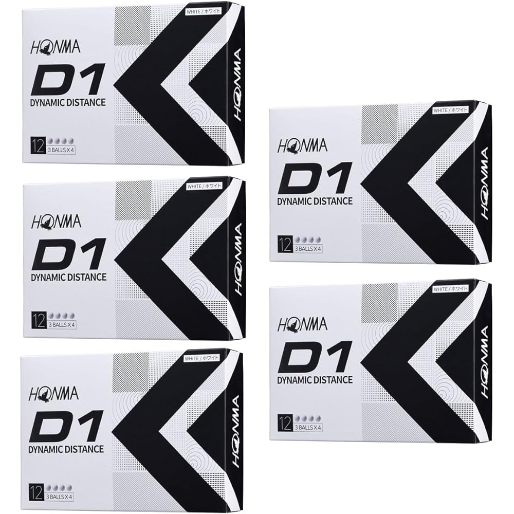 Honma Golf HONMA Ball D1 Ball 2022 Model 5 Dozen Set 5 Dozen (60 pieces)
