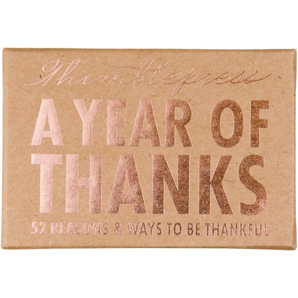 Eccolo World Traveler Year of Gratitude Cards - 52 unique verses to remind you of the wonder of life, business card size note cards, Thimblepress design