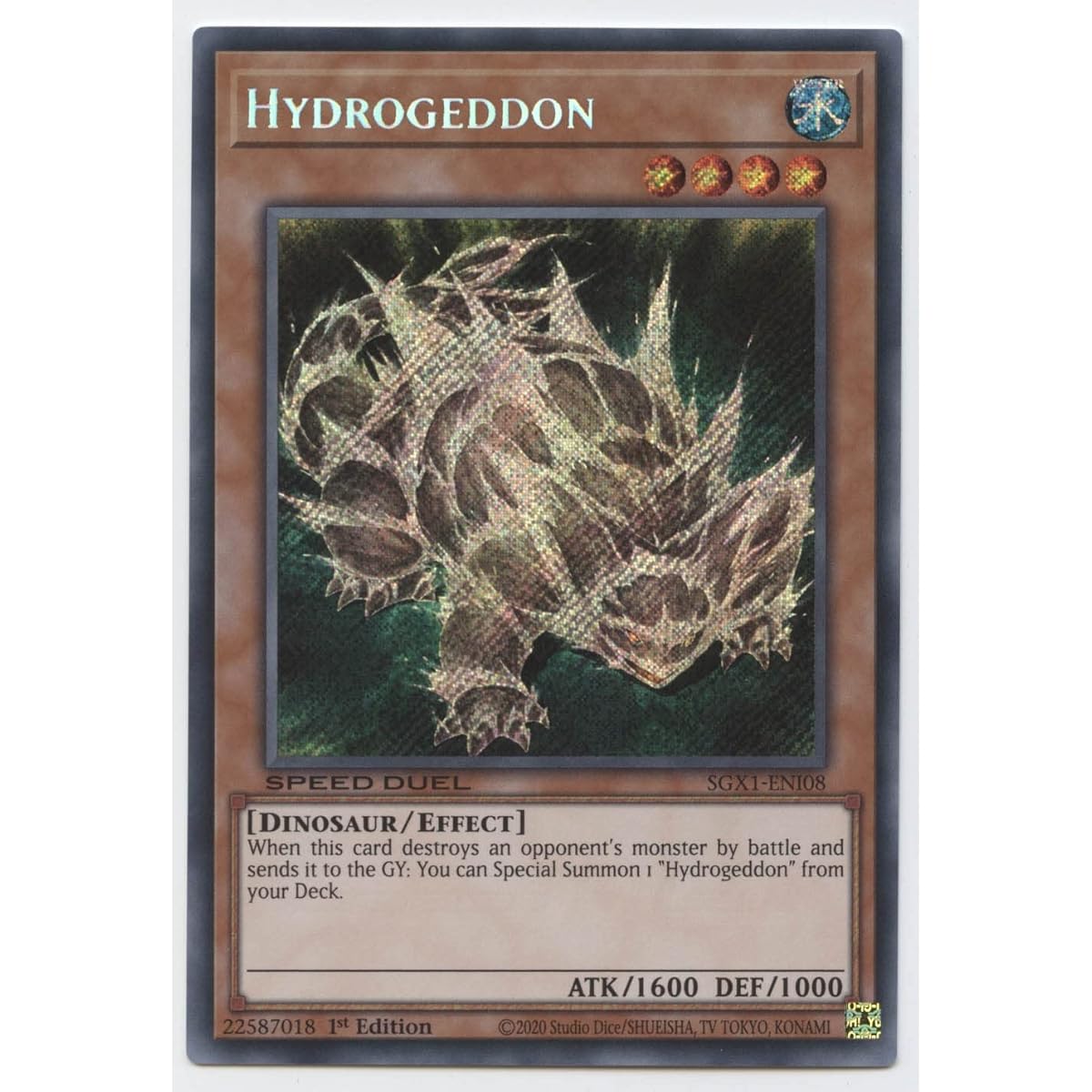 Hydrogeddon SGX1-ENI08 Secret Rare 1st Edition