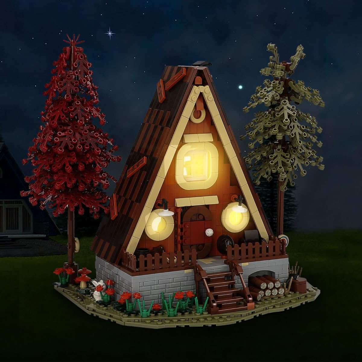 QLT Wooden House Building Set