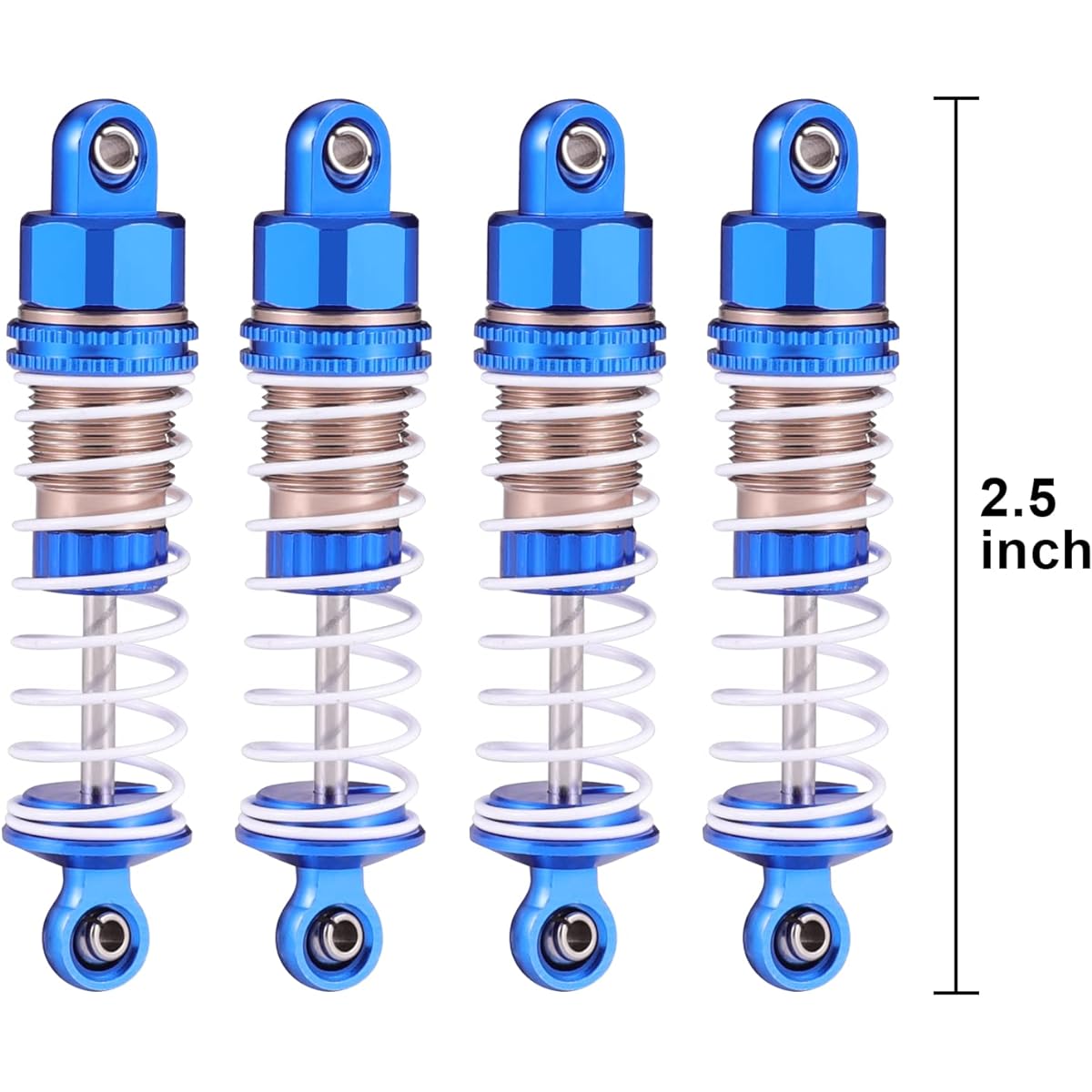 HAIBOXING RC Car Spare Parts Full Aluminum Oil Shocks 4pcs 1/18 RC Truck Replacement Parts 2021 Edition 18858 & 18859 & 18859A (18HOP1)