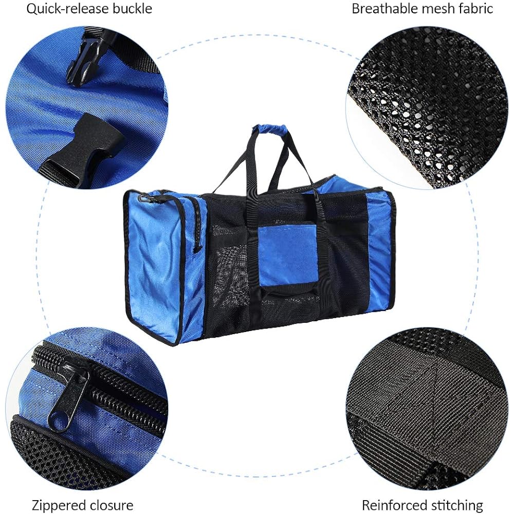 LIXADA 100L Mesh Duffle Gear Bag for Scuba Diving Snorkeling Swimming Beach and Sports Equipment