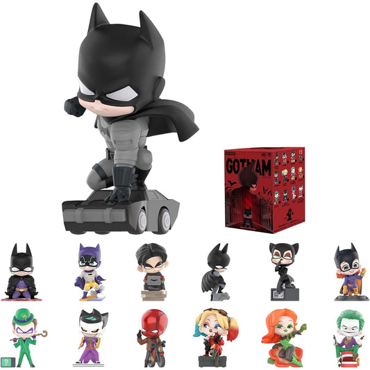 POP MART DC Gotham City 1/12 Set Action Figure Collection Toy Random Box Birthday Christmas Party Holiday Home Decoration Gift