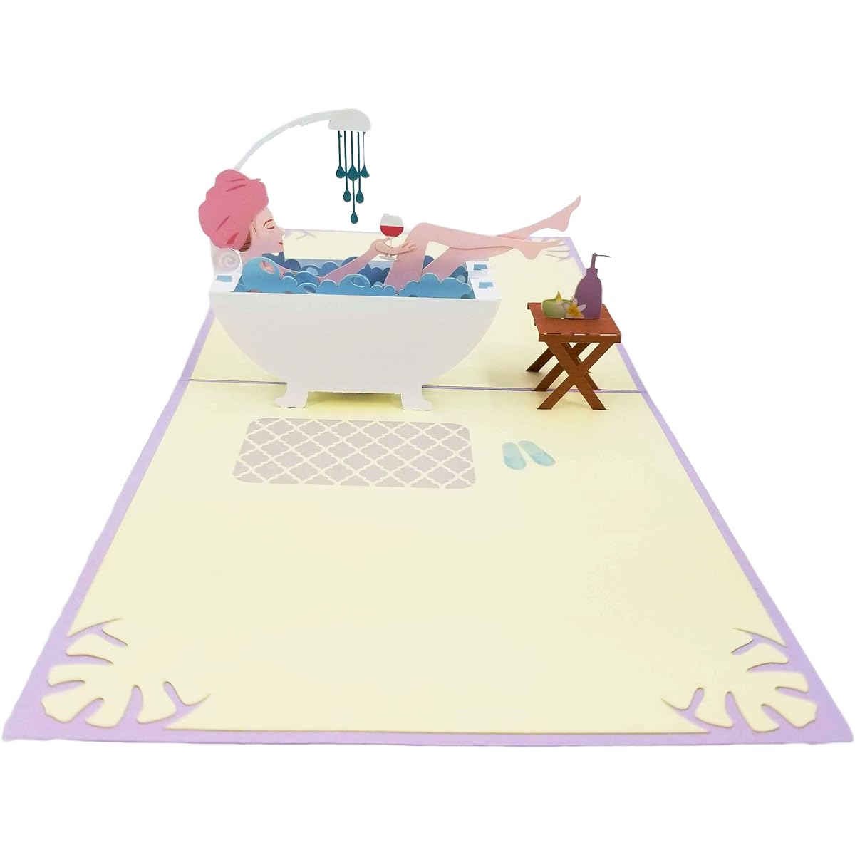 Lady Shower Pop Up Birthday Cards - Cute Birthday Greeting Cards - Pop Up Birthday Cards for Wife, Girlfriend, Friends | Pop Card Express (Lady Shower Birthday Pop Up Cards)