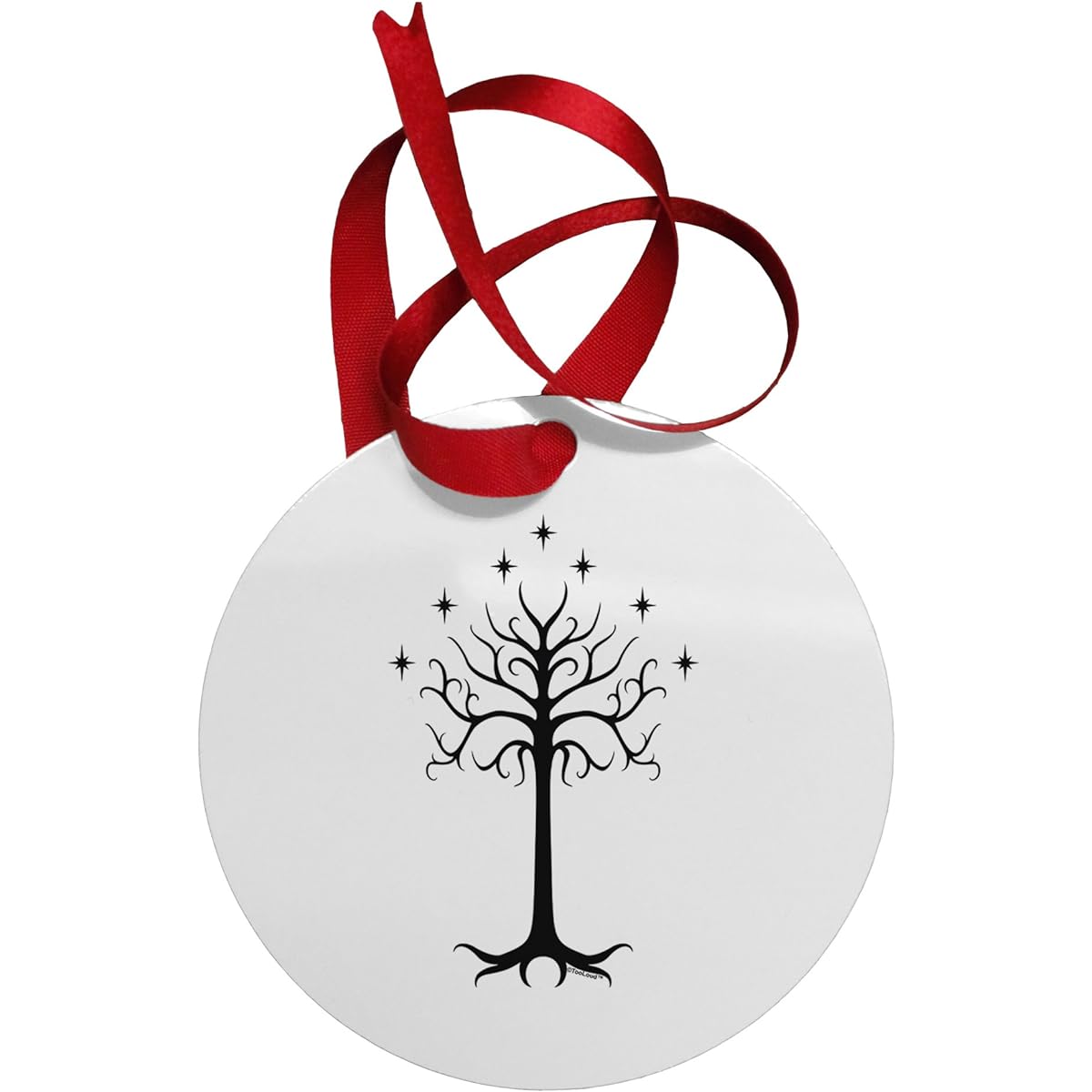 TooLoud The Royal White Circular Metal Tree Ornament