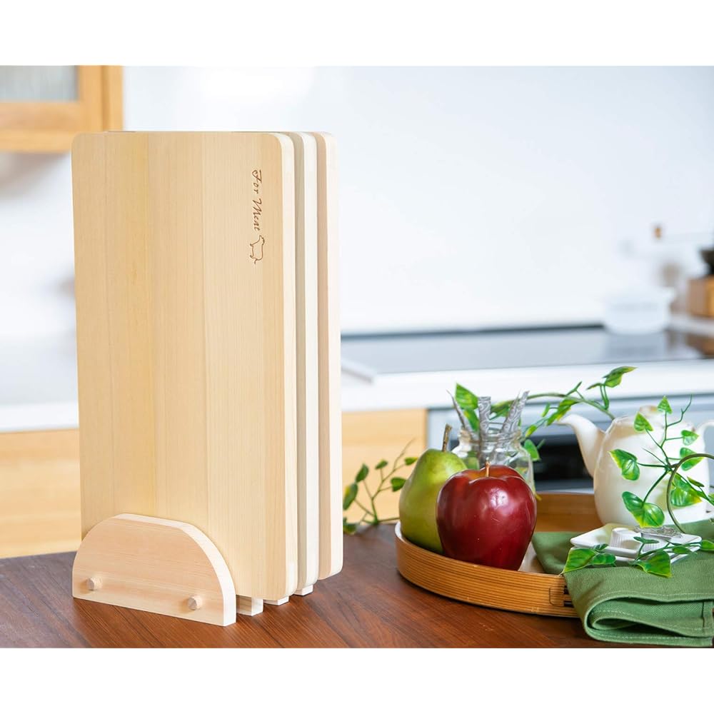Umezawa Wooden Cutting Board Set, Cut by Ingredients, Made in Japan 143