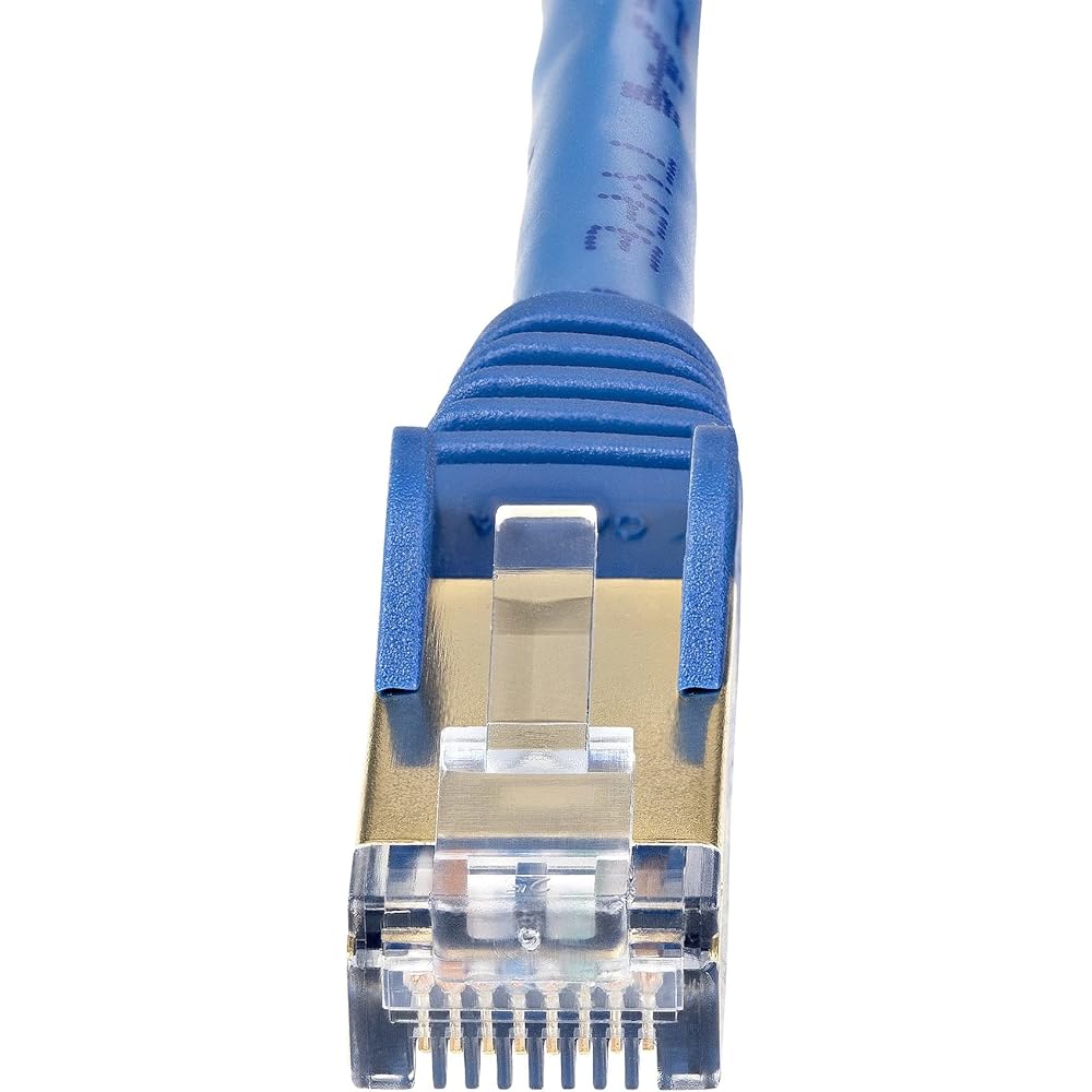 StarTech.com Category 6a LAN Cable 5m Blue Anti-Break RJ45 Connector CAT6a Ethernet Cable 6ASPAT5MBL