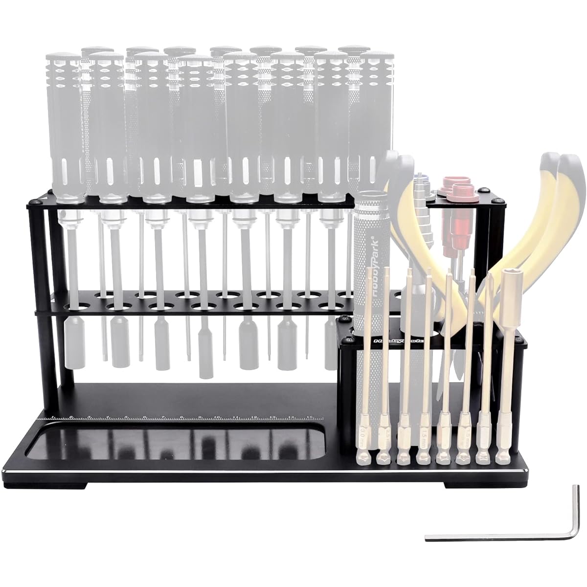 HobbyPark RC Screwdriver Organizer (Unassembled) RC Screwdriver Holder RC Tool Stand for Traxxas Arrma Axial SCX10 Losi Redcat HSP HPI Tamiya Model FPV Racing Drone Airplane