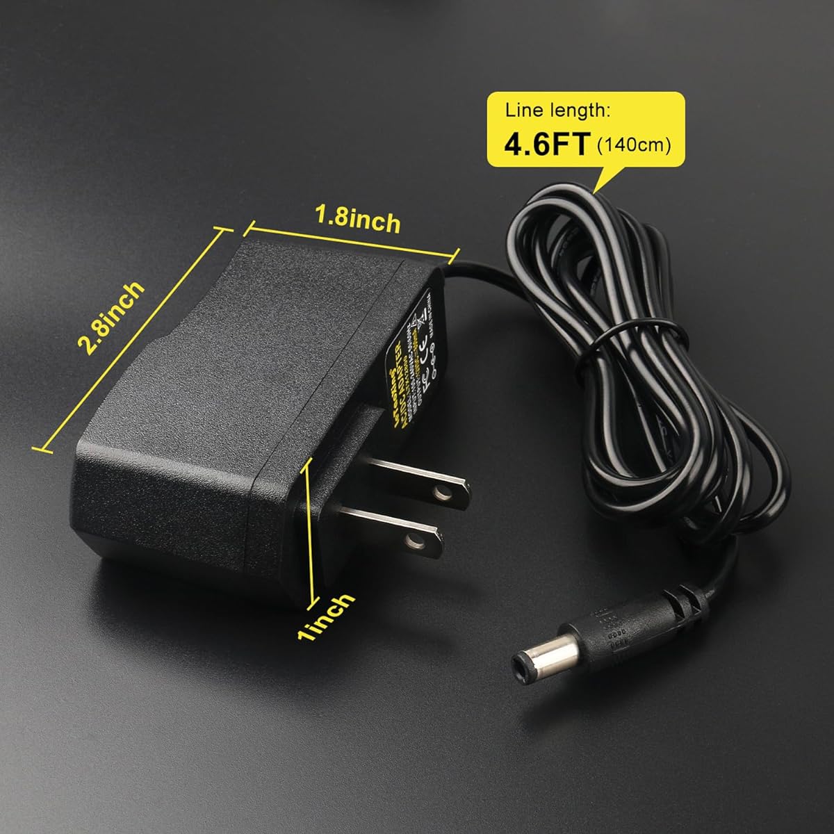 LeTaoXing AC DC 12V 800mA Power Security Camera AC/DC Power Adapter 12V 0.8A 5.5mm x 2.1mm 9.6 Watt 12 Volt