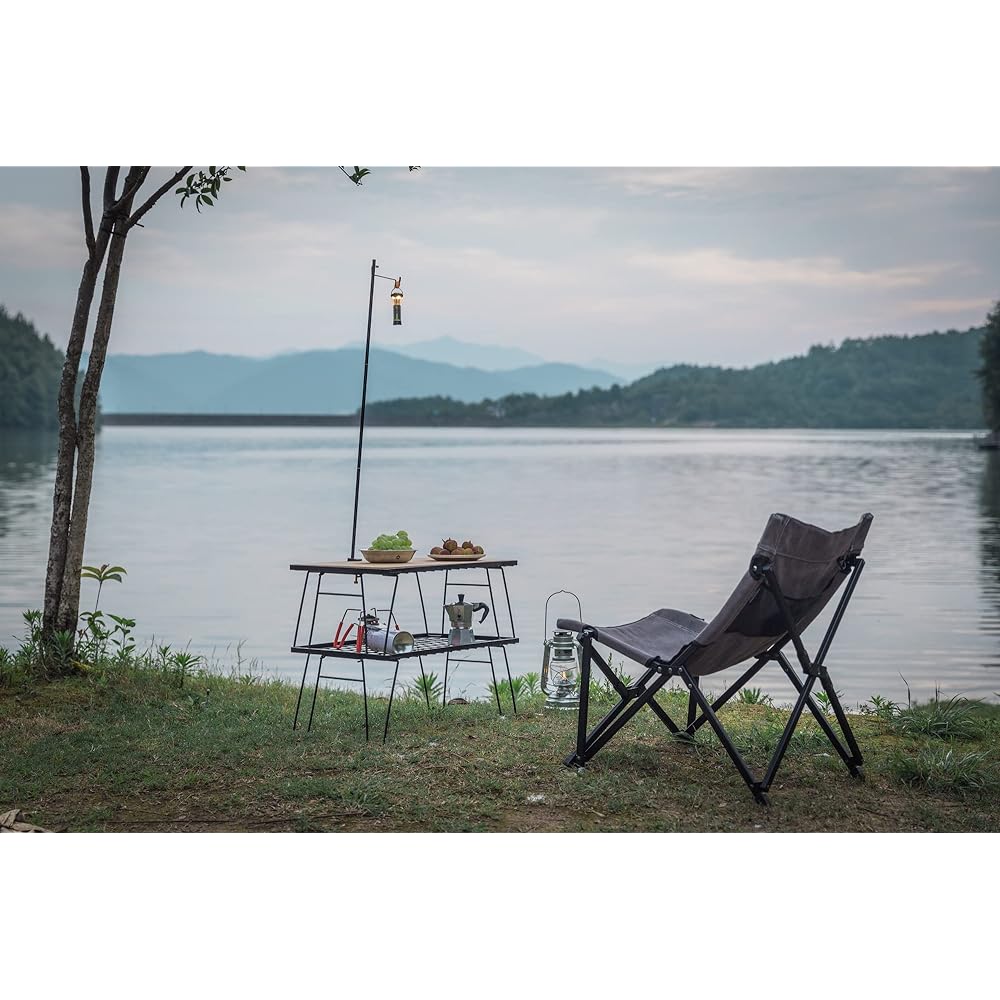 Camping Moon Camping Bonfire Chair Low Chair Canvas Fabric Low Style Chair -ZERO- F-1004C