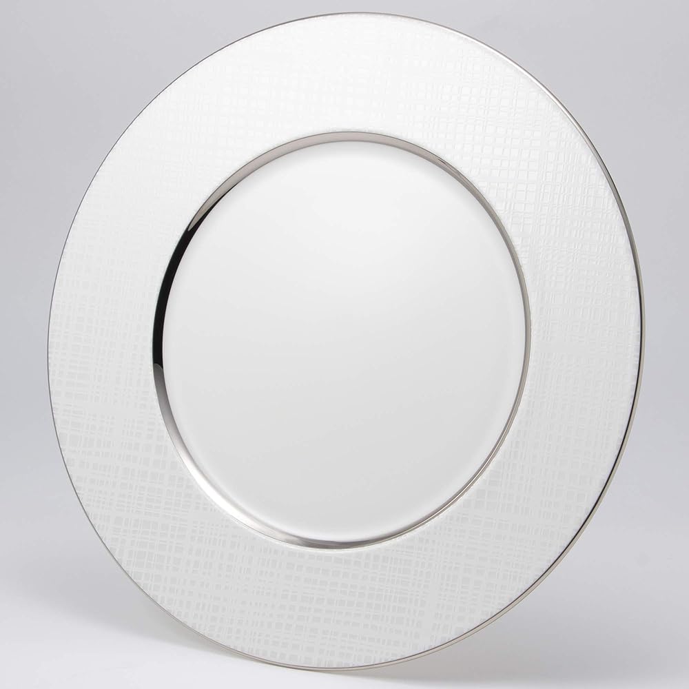 NARUMI Plate Plate Tsumugi Silver 29cm Flat Rim 51103-5513