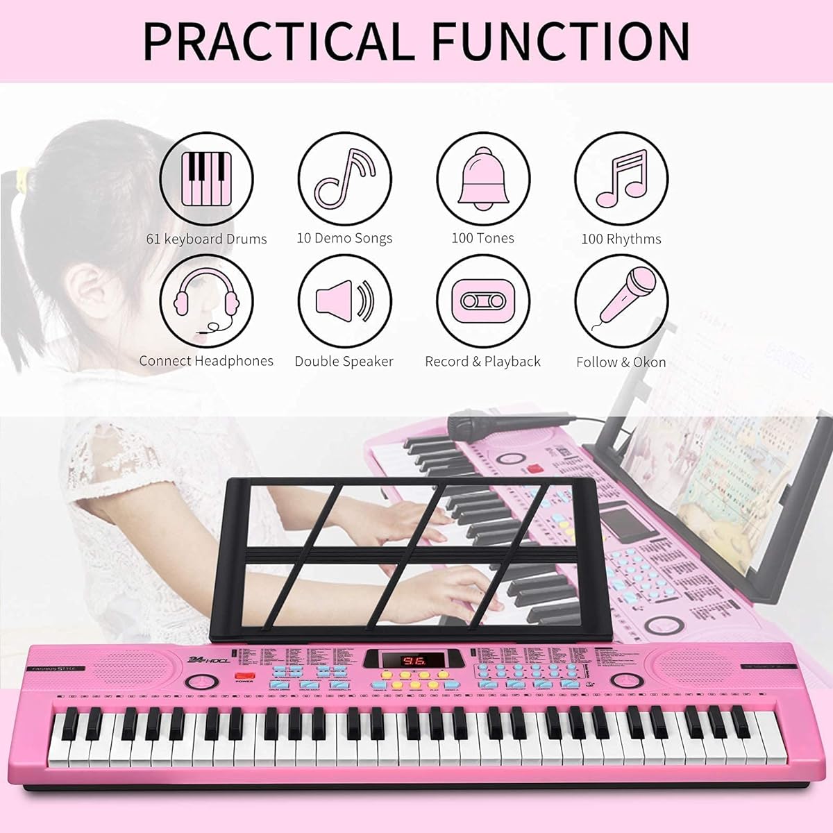 24HOCL keyboard piano