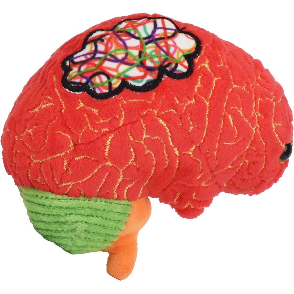 GIANTmicrobes ADHD Plush Toy - Spread awareness about brain health and neurodiversity with a memorable brain plush toy. Educational gift for friends, doctors, therapists, psychologists and ADHD sufferers.