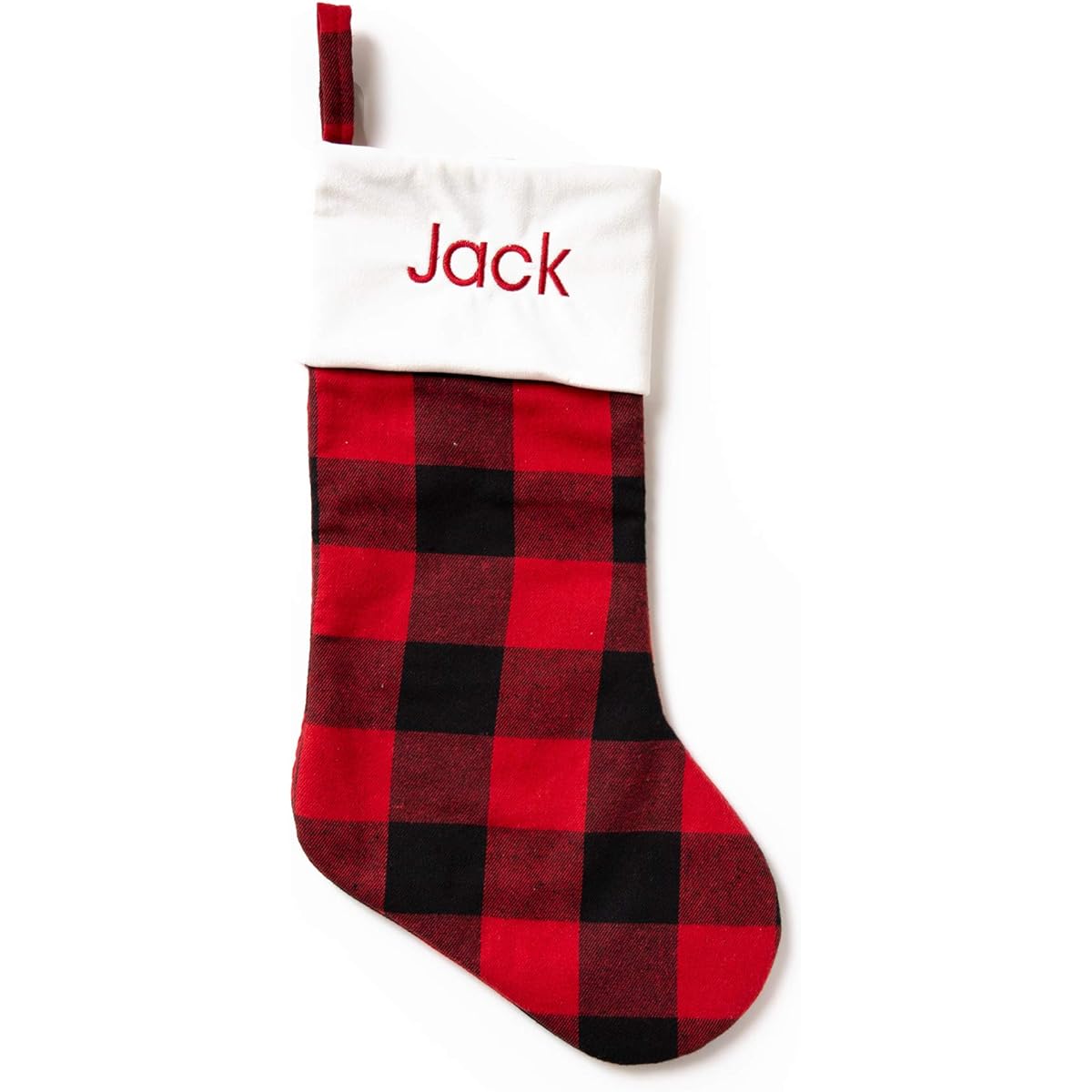 JDS Personalized Christmas Stockings for Family and Kids with Velvet Trim, Rxc-12.9sj-38521, 3T