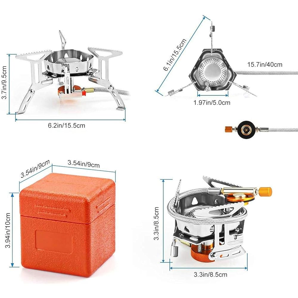 Outdoor Stove Conversion Adapter with Storage Case 350g Ultra Light Disaster Prevention Goods