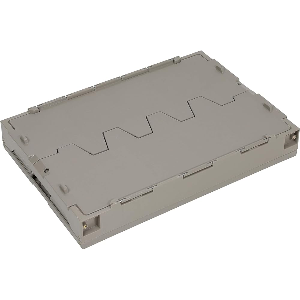 Captain Stag (CAPTAIN STAG) Oricon Folding Container with Flap FD Container Capacity 49.5L Width 530 x Depth 365 x Height 335mm Thickness when stored 95mm Made in Japan UL-1058/UL1059