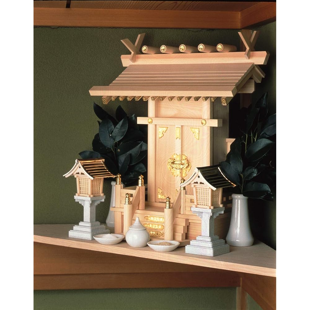 Asahi Denki Kasei Shinto Lantern LED Approx. Width 9 x Depth 8.4 x Height 17.2cm Crackling Lantern (Made in Japan) ARO-403