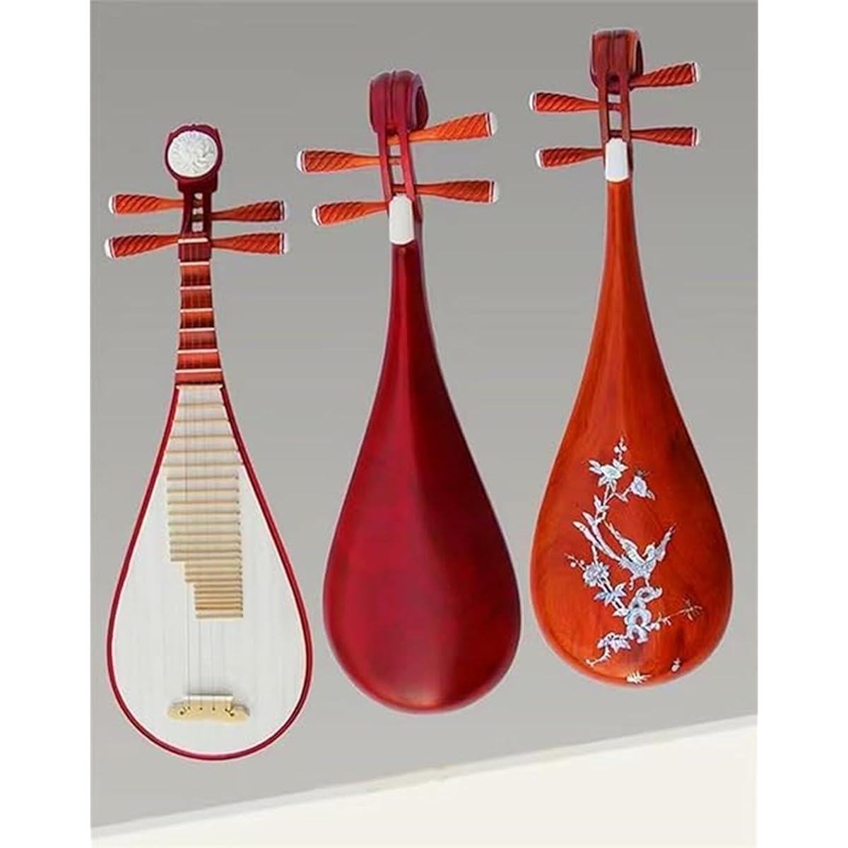 ipa Playing Set Chinese Spring Instrument With Neck Stringed Instrument High-end strings are stylish and perfectly assembled to meet the player's requirements in the best condition Suitable for beginners, certification exams, and performance 5 colors (E)
