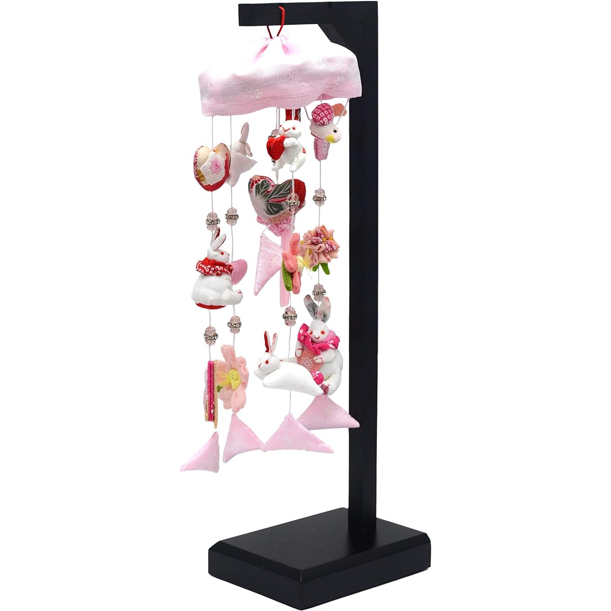 Mini Hanging Decoration Bunny Pearl Height 41.5cm
