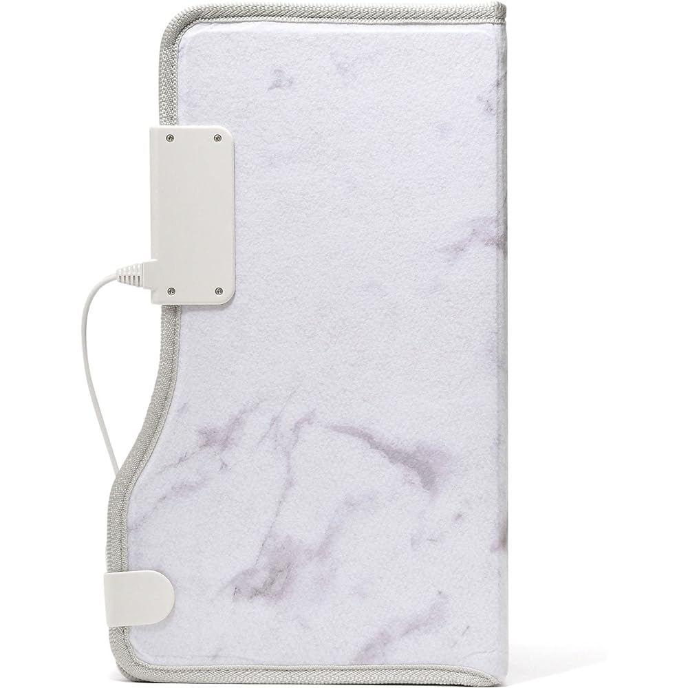 Francfranc Panel Heater Marble 3 Level Adjustment No Wind No Sound No Drying Underfoot Foldable Storage Compact