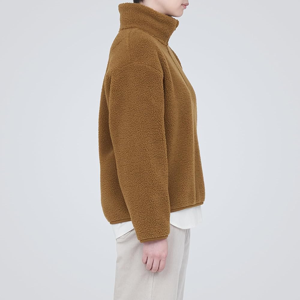 [MUJI] Pullover Boa Fleece Half Zip Pullover Women's BB2P1A3A