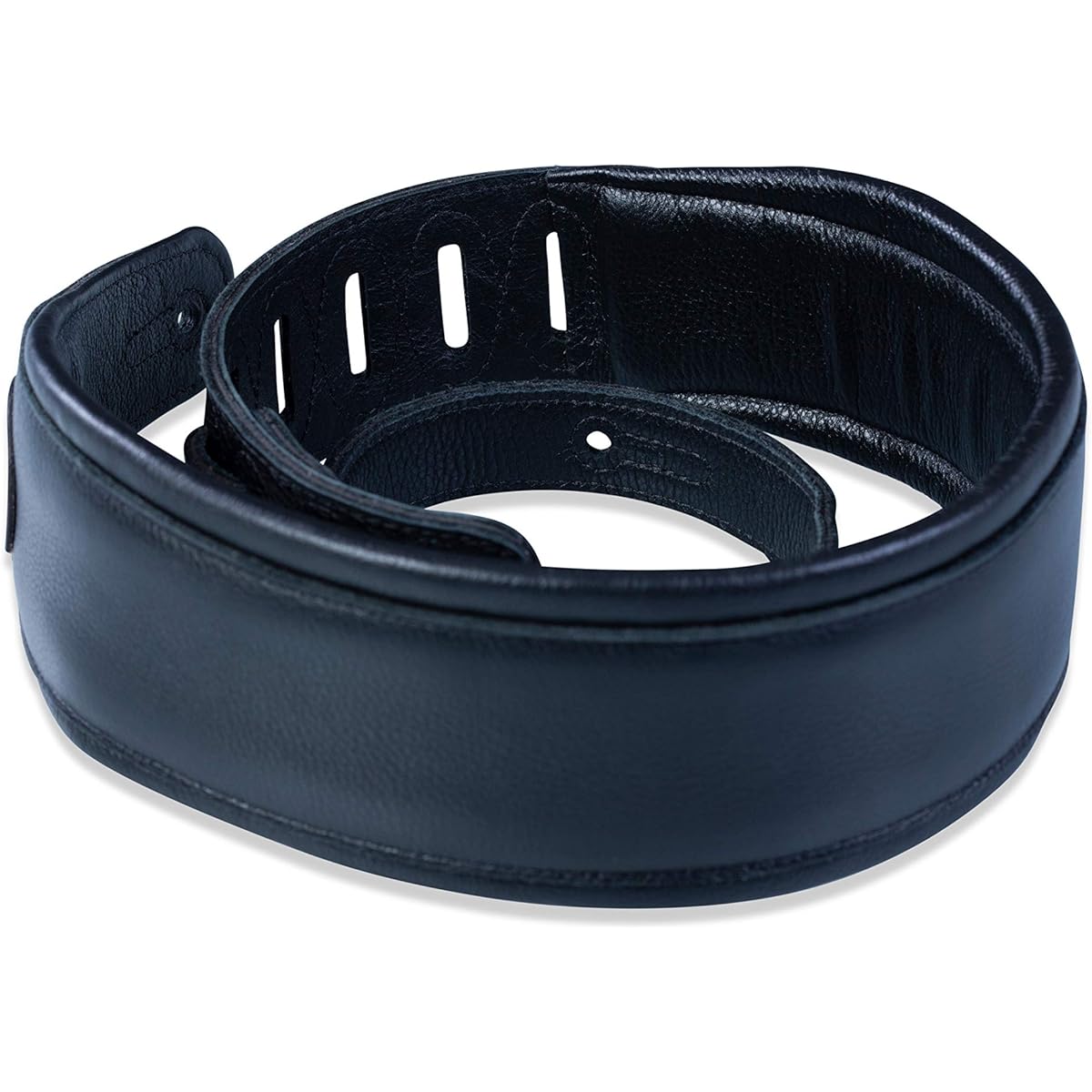 Levy's Leathers Garment Leather Guitar Strap Extra-Long MSS2-XL-BLK
