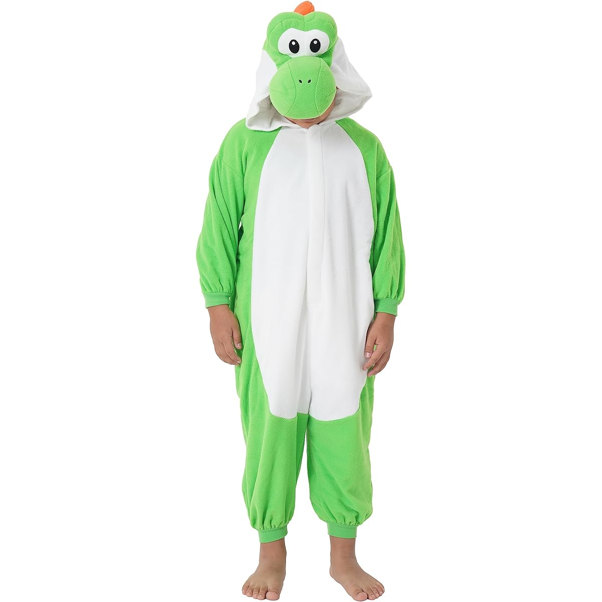 SAZAC Fleece Kigurumi Super Mario Yoshi for Kids BAN-061H, 130cm