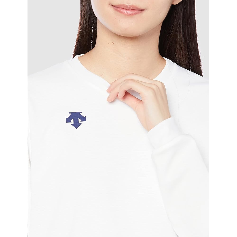 DESCENTE Long Sleeve Shirt, Volleyball Practice, Standard, One Point, Simple, Sweat Absorbent, Quick Drying, Club Activities, Team, Women's