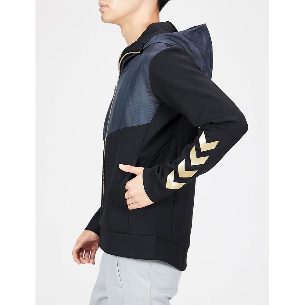 [Hummel] Parka Fabric MIX Sweat Zip Top Men's