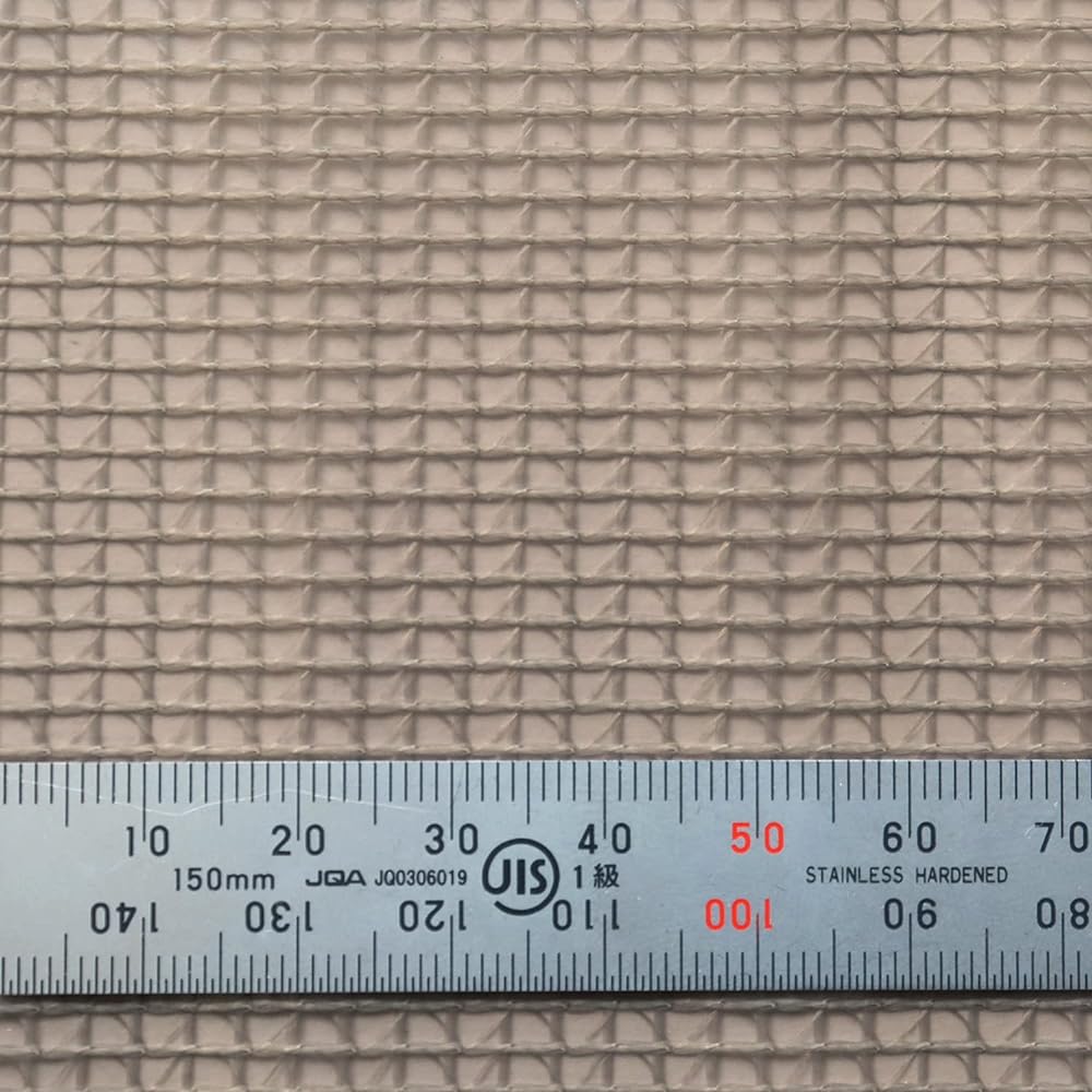 NBK Vinyl Fabric Net Check Small Smoke Gray Approximate Width 65cm 5m Sold Cut MF34-10-5R