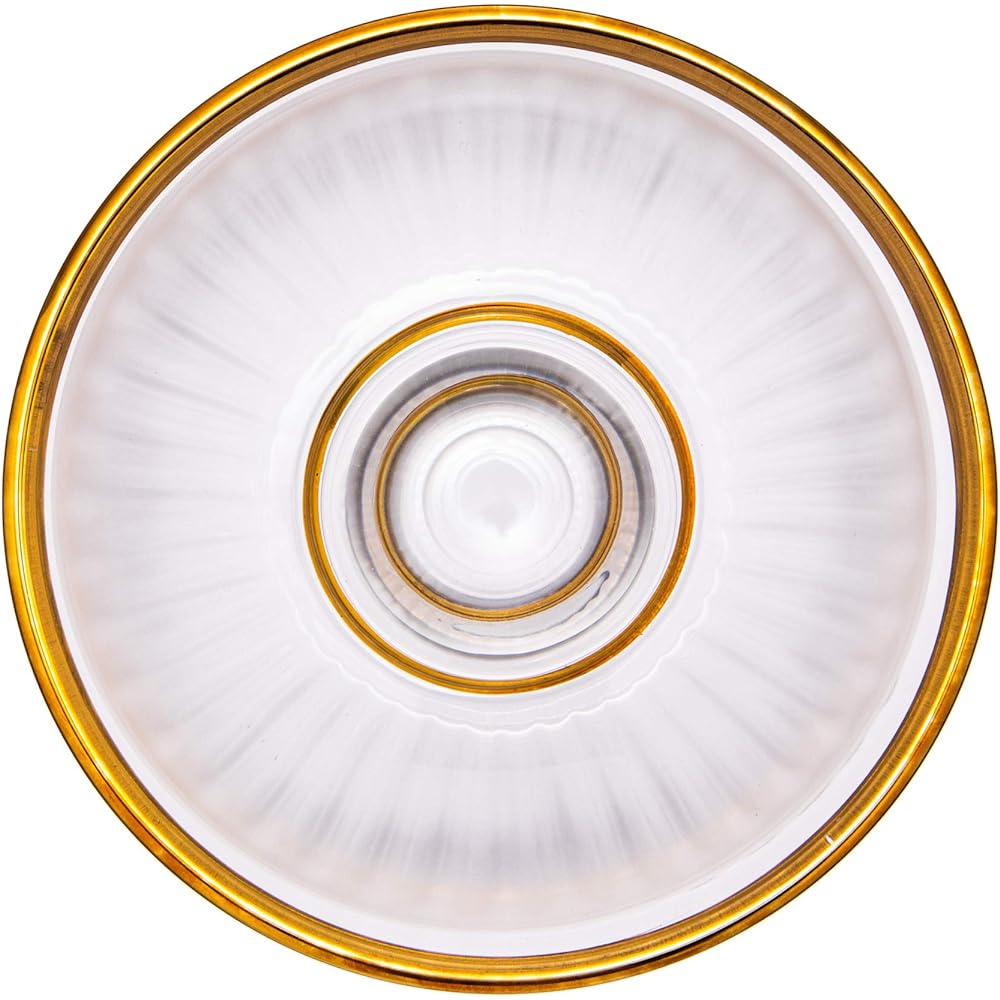 Aoyama Glass Glass Storage Container with Lid Small Bowl with Small 12cm Tokusa Matte Gold Made in Japan AMG-TKFKG