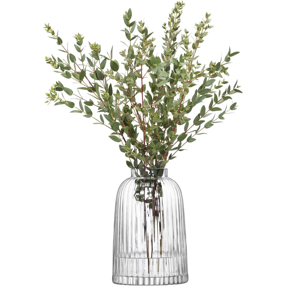 LSA Flower Vase Clear Height 20cm PLEAT G1399-20-301