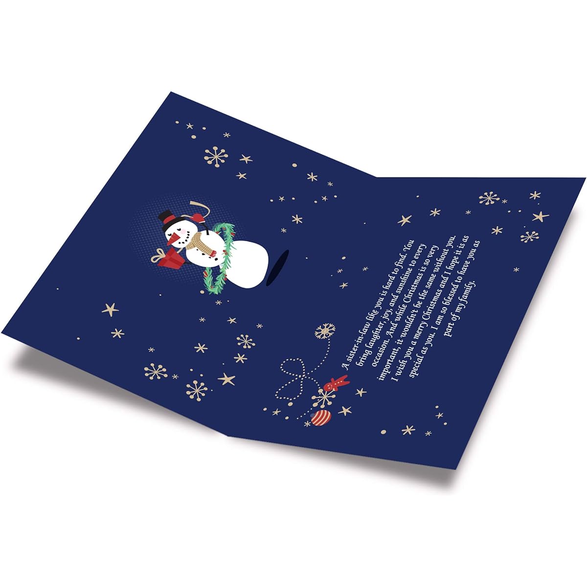 Prime Greetings Christmas Cards Sister in Law
