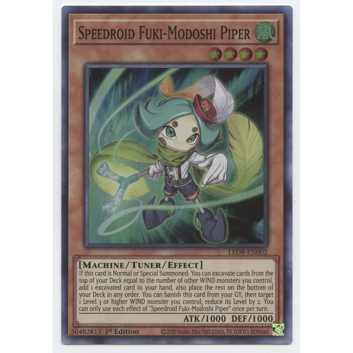 Speedroid Fuki-Modoshi Piper - LED8-EN002 - Super Rare - First Edition