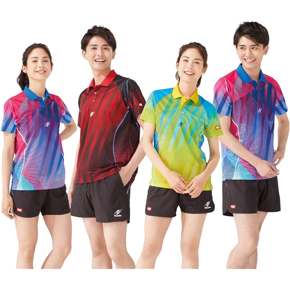 Nittaku NW2194 Table Tennis Game Shirt, Siding Shirt, Unisex, JTTA Officially Approved, Can Be Worn in Official Matches