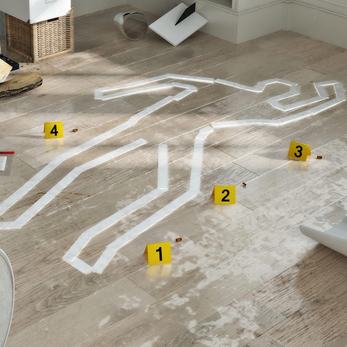 30 Pack Evidence Markers Crime Scene Markers Tent Evidence Number Cards Crime Scene Decorations Party Decorations for Kids Adults Detective Clue Games Halloween Props Decorations