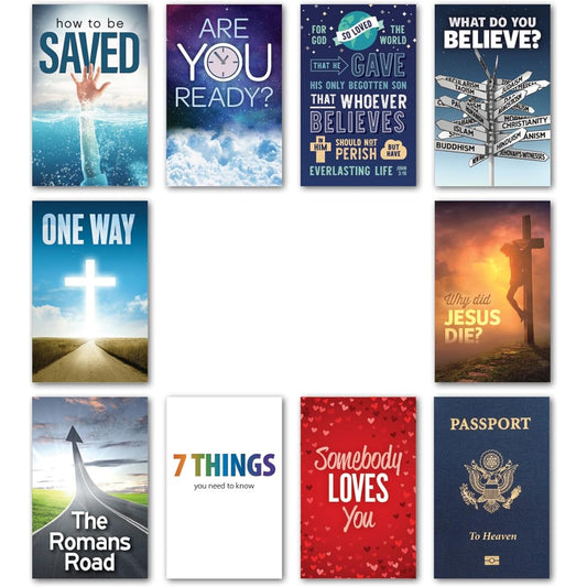 Assortment of Gospel Tracts (Top 10 Titles - 100 Assorted Tracts - NIV)