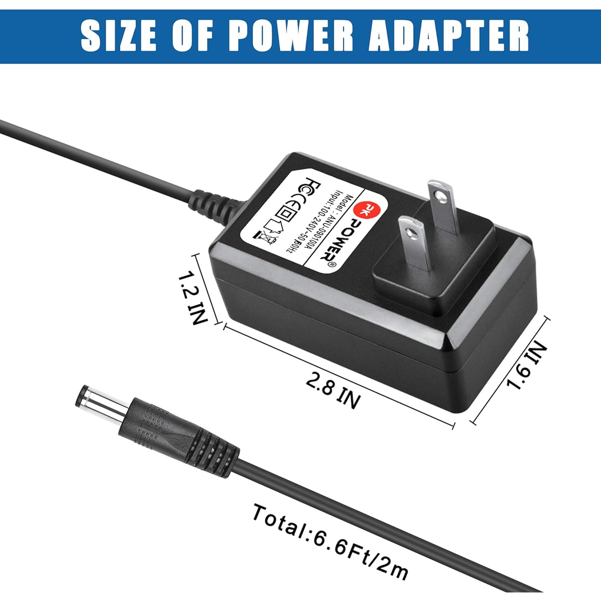 PKPOWER Power Adapter Roland GT-10 GT-10B BCB-60 BR-80 BR-800 BR-864 CP-40 CN-20 CR-1000 Multi Effect Pedal Power Cord