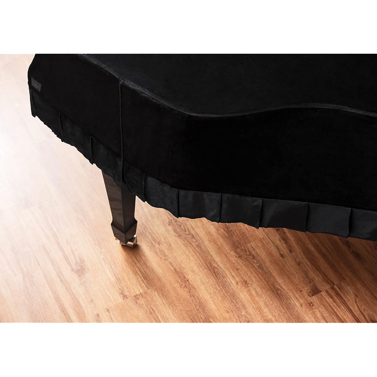 Clairevoire Grandeur: Grand Piano Cover | Premium Velvet (C2 | 174 cm, Midnight Black)