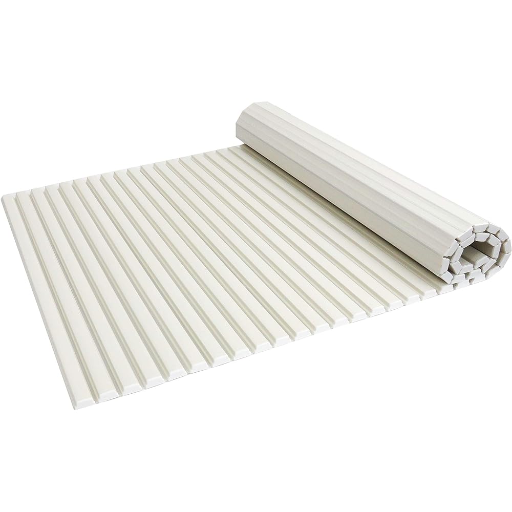 Oe Polypro Bath Lid Ivory Width 80 x Length 160cm Simple Style Shutter Type Lightweight Mildew Resistant W-16