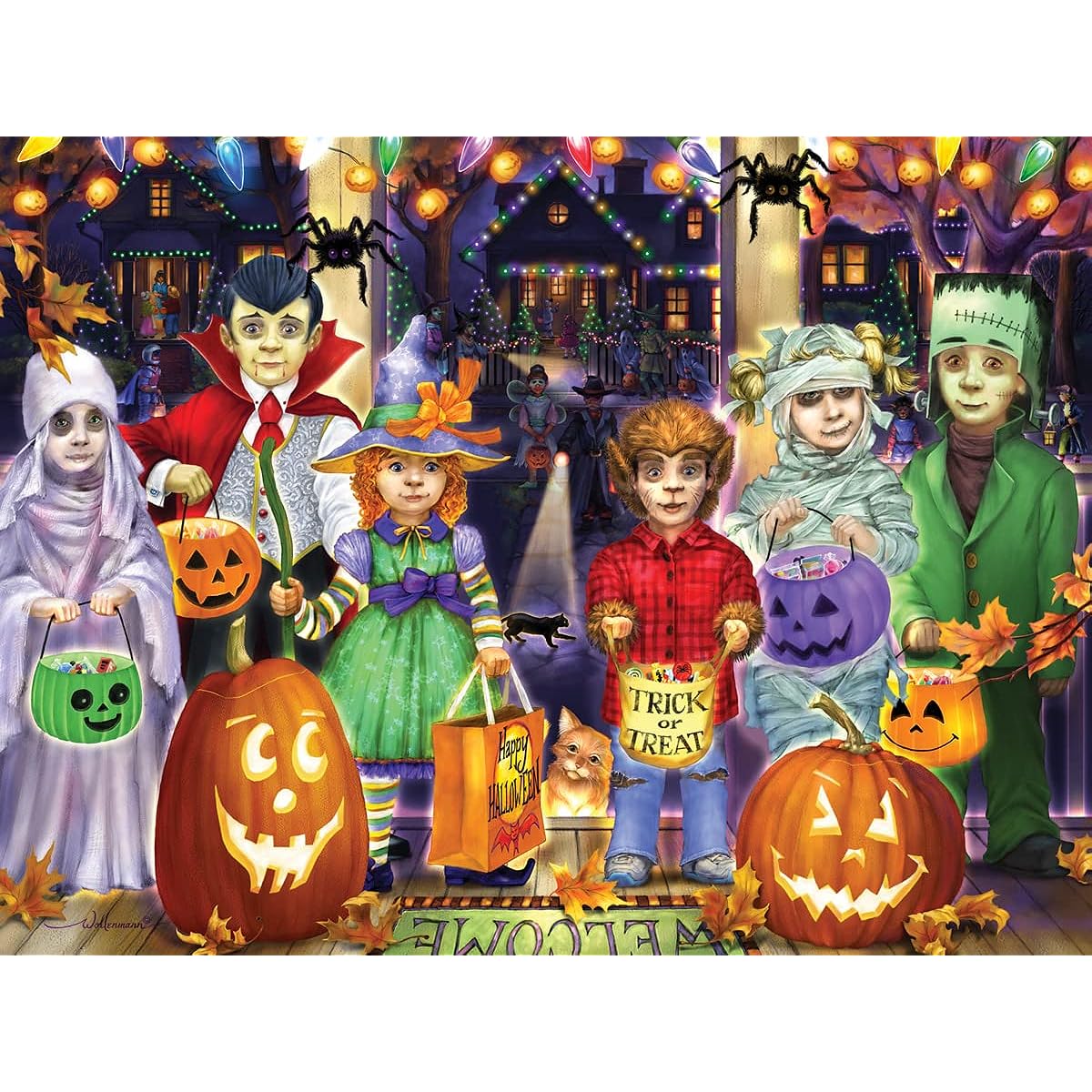 Vermont Christmas Company Halloween Night Jigsaw Puzzle 550 Pieces