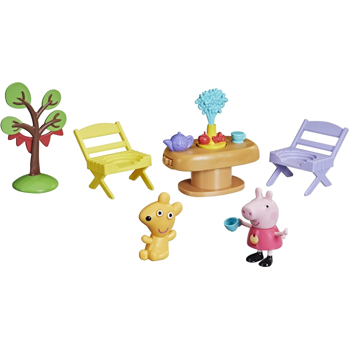 Peppa Pig Peppa's Adventures Tea Time Peppa Accessory Set - 5 kindergarten toys, figures and accessories, suitable for ages 3 and up.