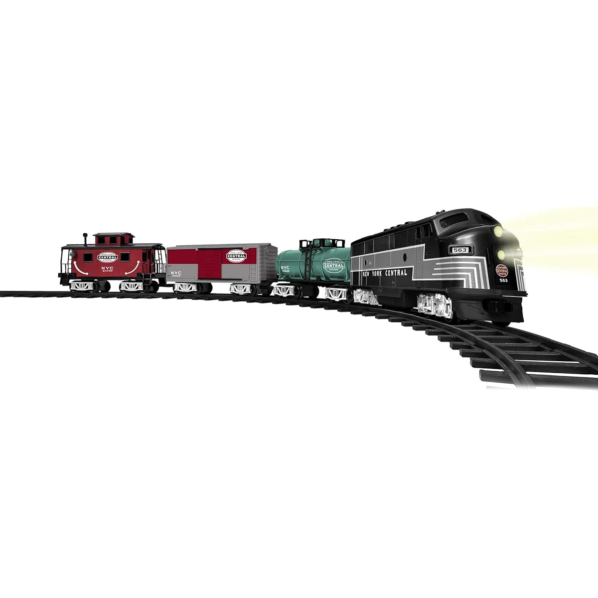 Lionel New York Central Ready-to-Play Set, Battery Powered Model Train Set with Remote