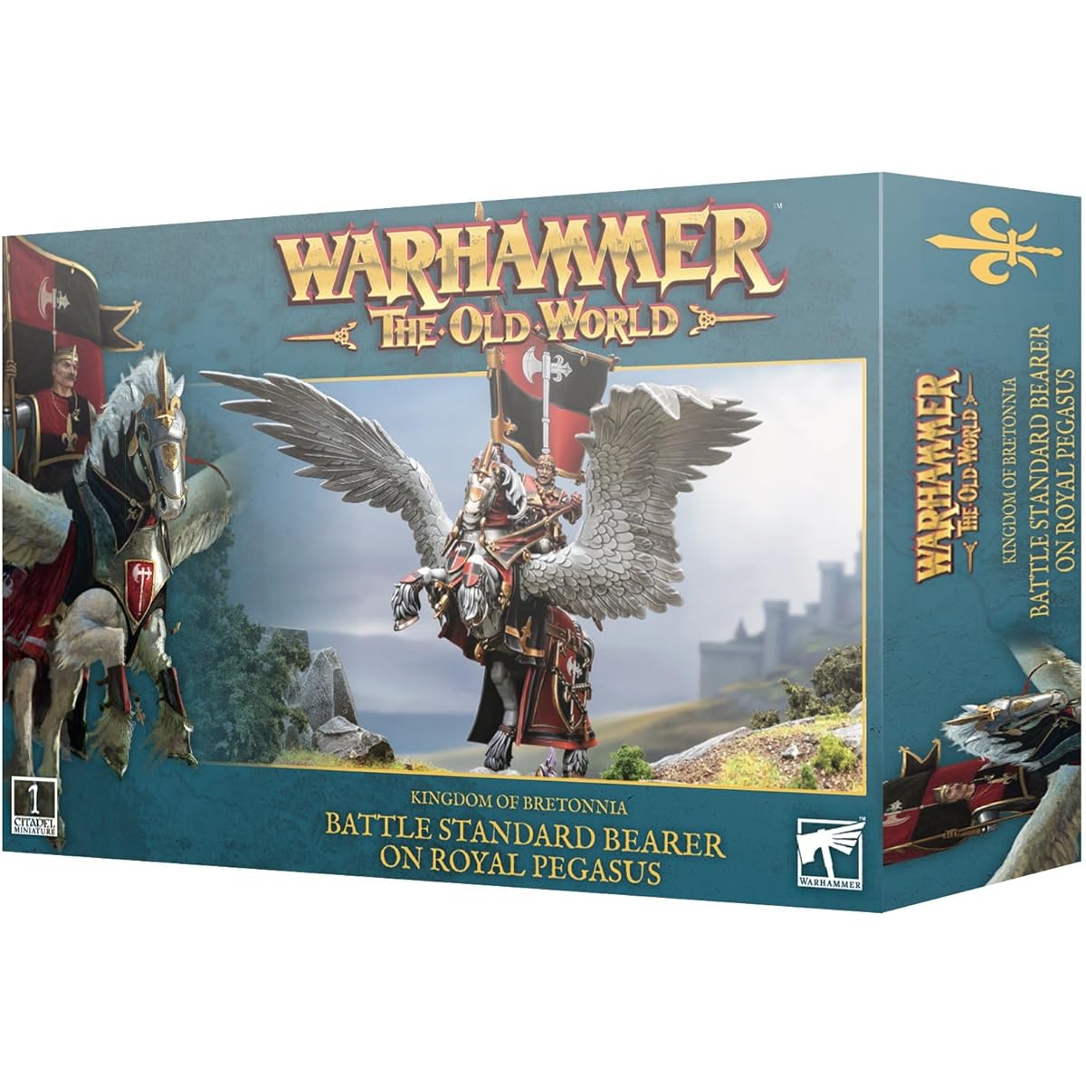 WARHAMMER Age of Sigmar - Kingdom of BRETONNIA - Battle Standard ON Royal Pegasus