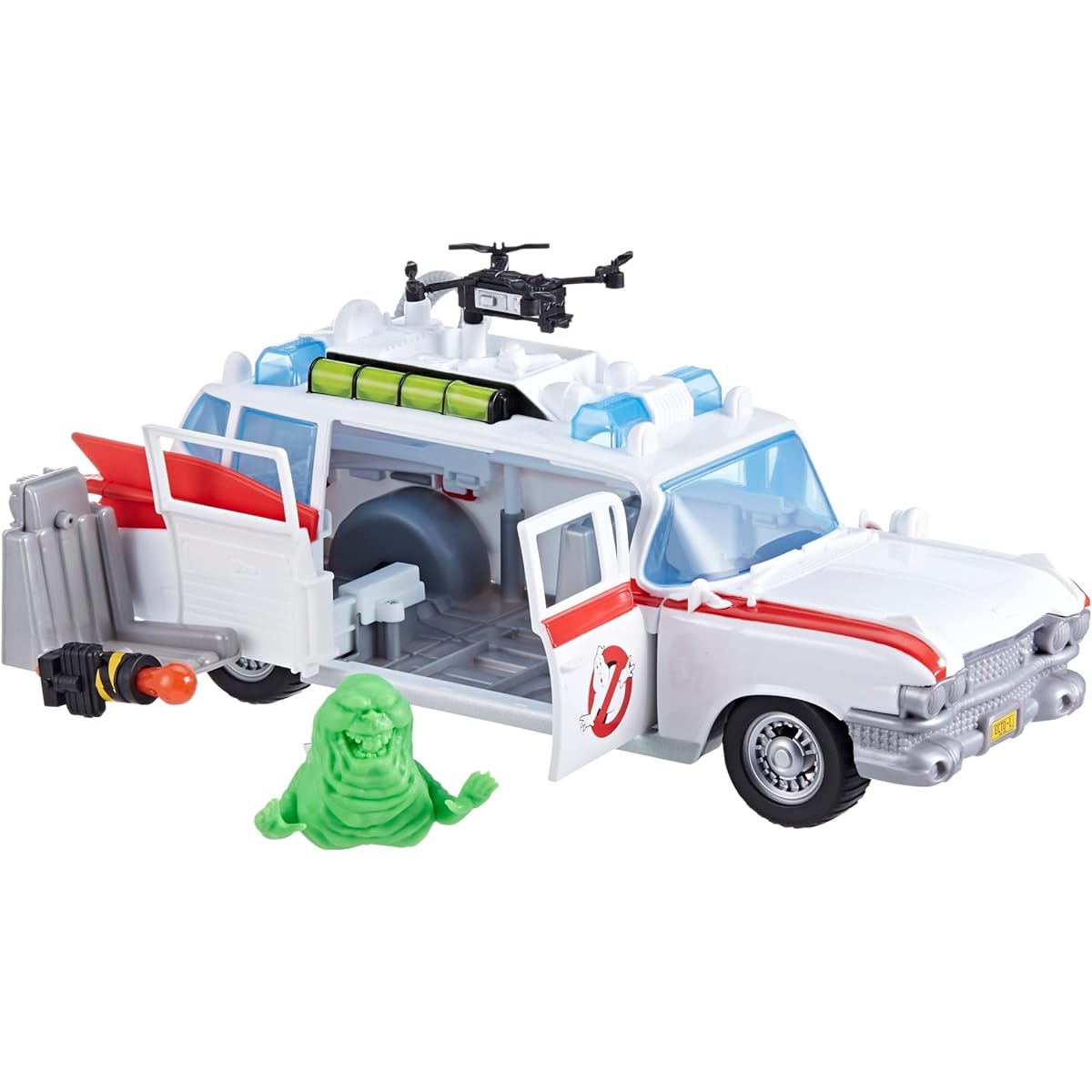 Ghostbusters Trucks & Traps Ecto-1 Scary Toy Car Ecto-1 Ecto Stretchtex Slimer Accessories Fits 5" Toys 4+