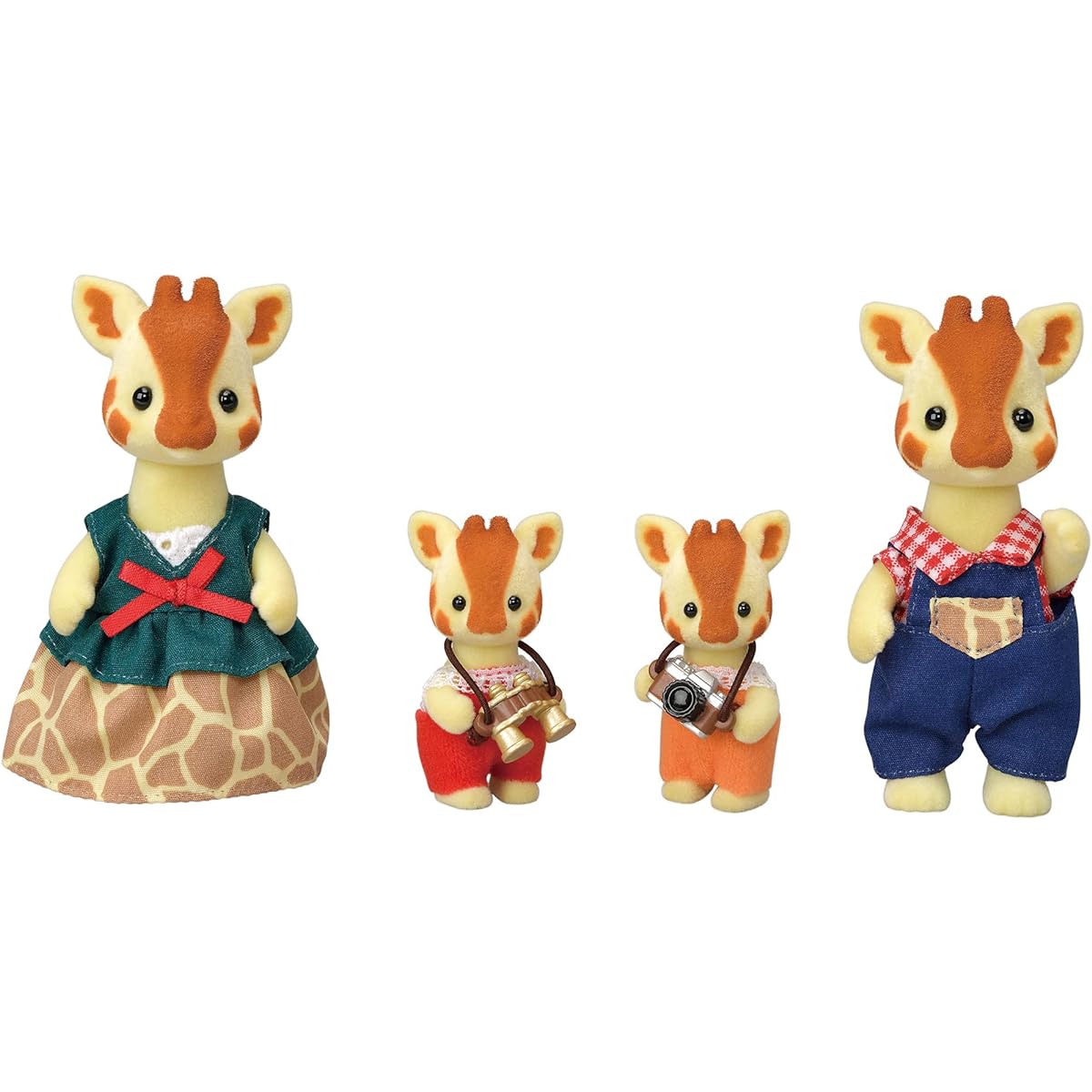 Calico Critters High Branch Giraffe Family, Set of 4 Collectible Doll Figures.