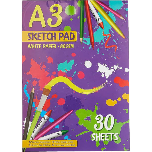 (1, Original Packaging) - Artbox A3 Sketch Pad - Assorted (Sheet of 30)