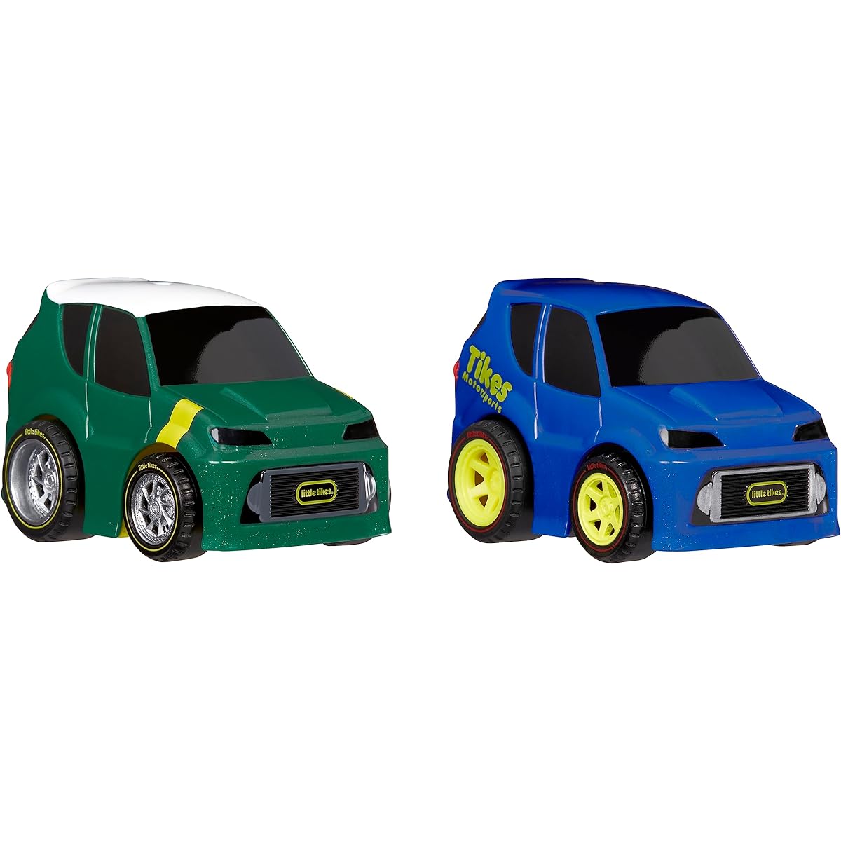 Little Tikes Crazy Fast Cars Hatch Rods 2 Pack Hatchback Car Theme Pull Back Toy Vehicles Up to 50 Feet