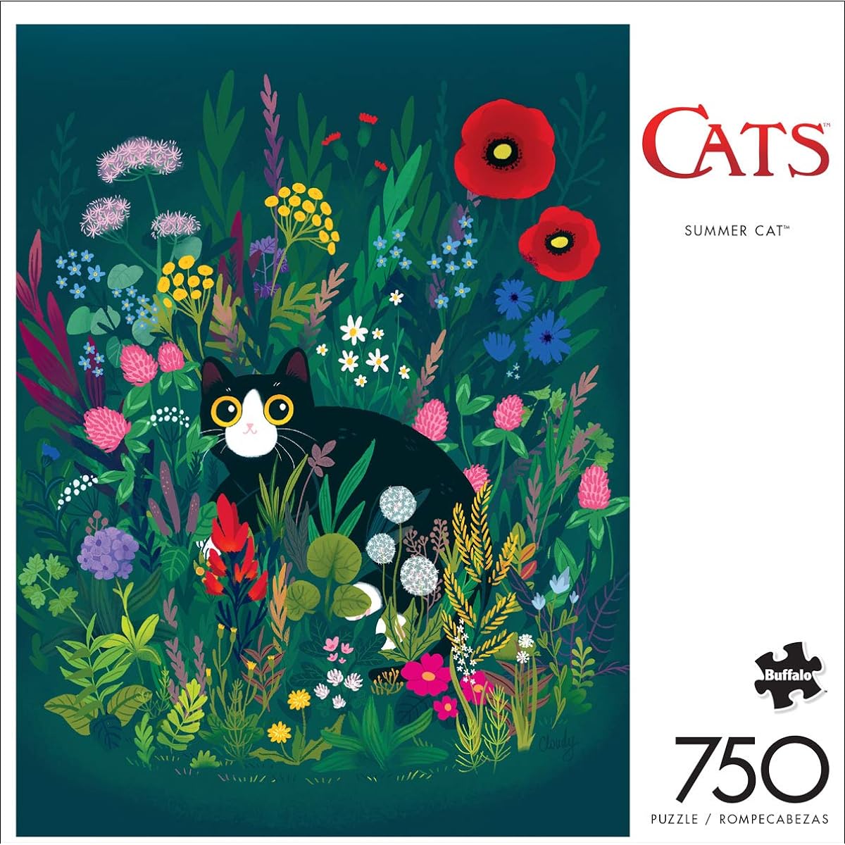 Buffalo Games Jigsaw Puzzle Summer Cat 750 Piece